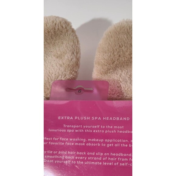 Spa Bunny Spa Headband Pink And Plush NEW NWT - Picture 3 of 3